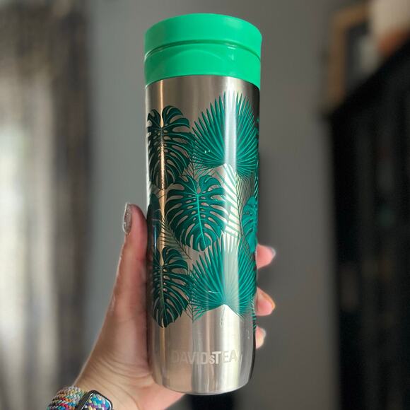 DAVIDsTEA Tea Press Double-Walled Stainless Steel Travel Mug for Loose Tea - Picture 1 of 15